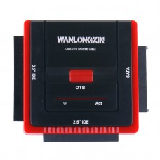 WANLONGXIN WLX-888U3IS USB 3.0 to SATA/IDE Converter Adapter Cable Kit with Power Adapter for 2.5/3.5 inch SATA or IDE Drive